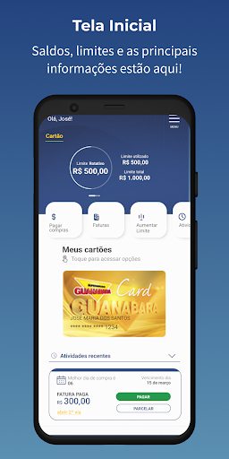 Android application Guanabara Card screenshort
