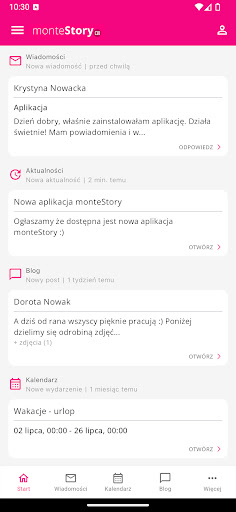 monteStory Dziennik Screen 2