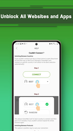 VPN 무료 - GreenNet 무제한 핫스팟 VPN 프록시