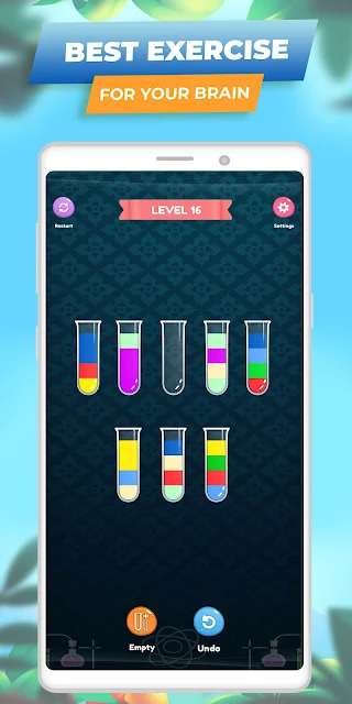SortPuz Water Color Sort Pro - Screenshot 2