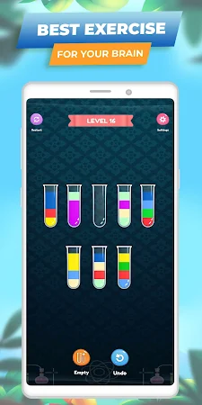 Game screenshot Water Color Sort Pro mod apk