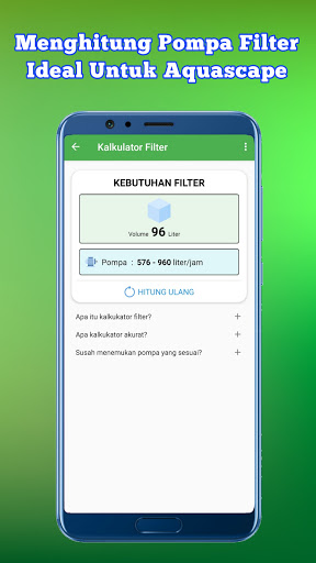 Kalkulator Aquascape  Mengitu