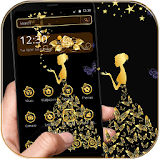 Gold Butterfly Girl Theme icon