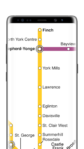 Toronto Subway Map Screen 2