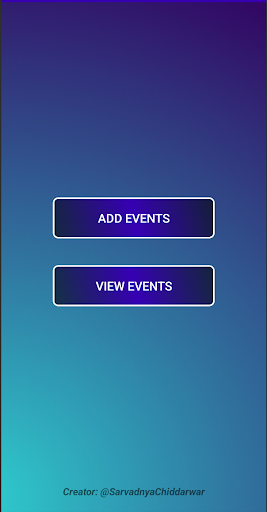 Android application ListUP Events screenshort