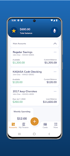 Liberty First CU Mobile Bank Screen 2