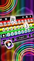 screenshot of Pride Rainbow Neon Keyboard Th