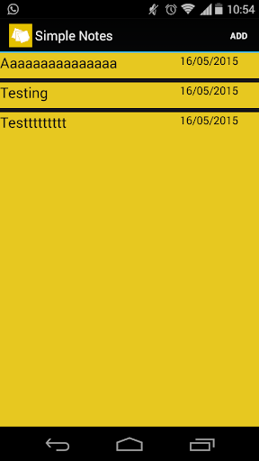 Android application Simple Notes - Annotations screenshort