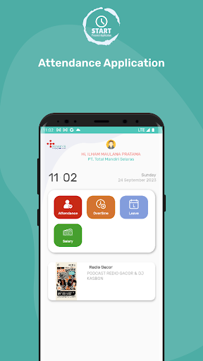 Android application START screenshort