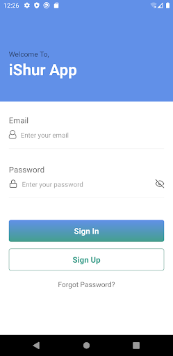 Android application IshurApp screenshort