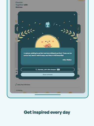 Screenshot of Flourish: AI Well-Being Buddy
