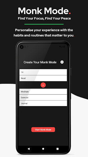 Monk Mode Screen 2
