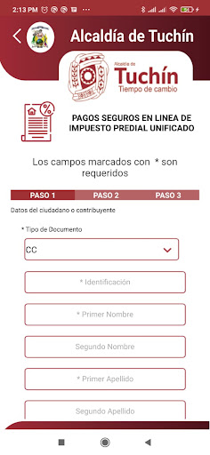 Trami App Tuchin Screen 3