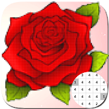 Flower Coloring Pixel Art icon
