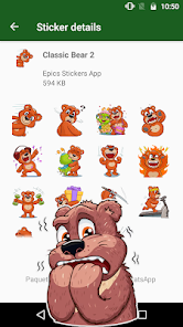 Imágen 4 WASticker Osos Memes Animado android
