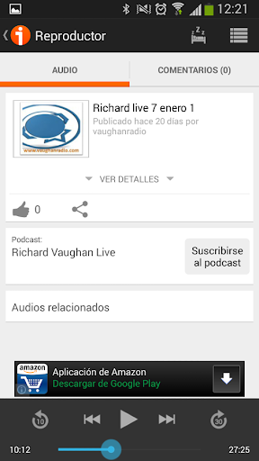 iVoox Podcast (Android 2.2) Screen 3