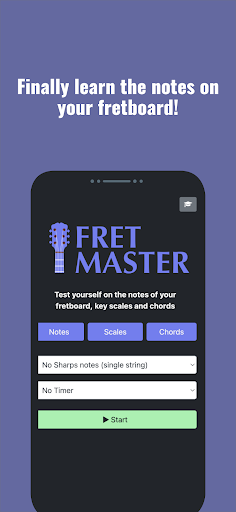 Android application Fret Master screenshort