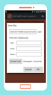 OGG MP3 AAC Audio Converter