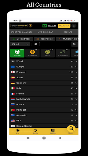 BetShezi App Screen 3