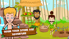 私の石器時代の町：子供用ジュラシック原始人ゲームのおすすめ画像3
