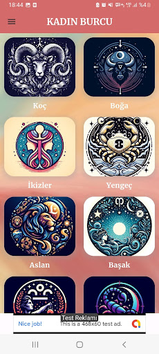 Android application AstroMod: Astroloji ve Burçlar screenshort