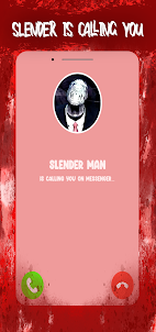 Scary slender man video call