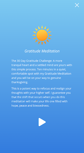 Gratitude Meditation Screen 2