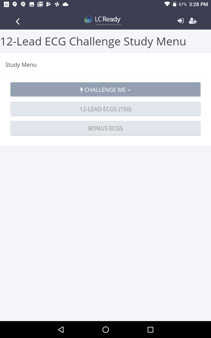 Android application 12-Lead ECG Challenge screenshort