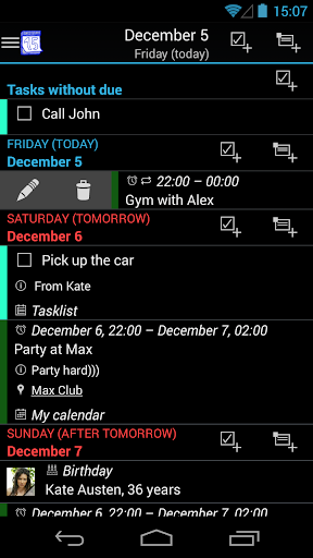 M-Calendar Screen 2
