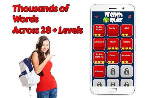 Android application Game to learn French screenshort