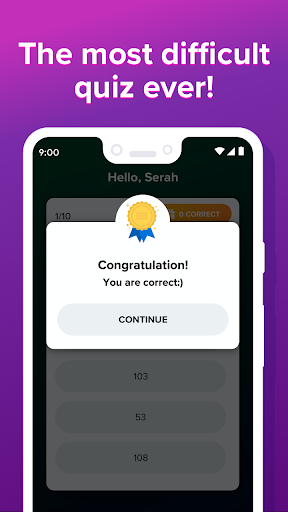 Android application JoinMyQuiz screenshort