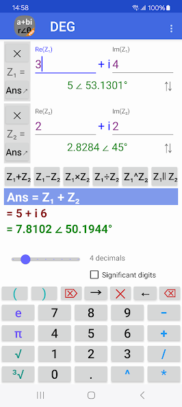 Easy Complex Number Calculator 1.1 APK + Mod (Unlimited money) إلى عن على ذكري المظهر