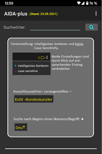 Android application Aida+ screenshort