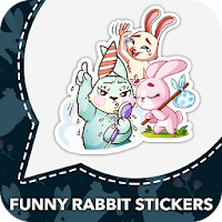 Funny Rabbit Stickers For WhatsApp  Rabbit Emojis