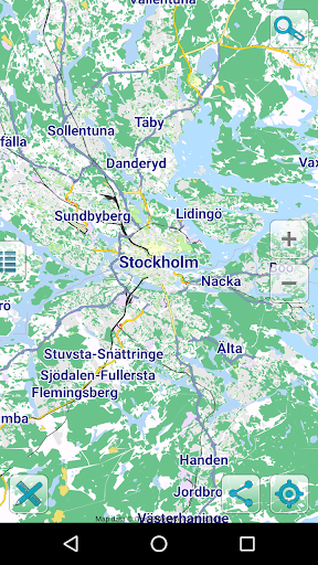 Android application Map of Stockholm offline screenshort