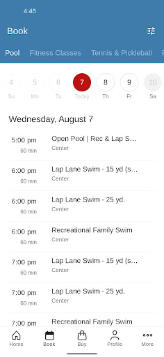 Peninsula Community Center Screen 2