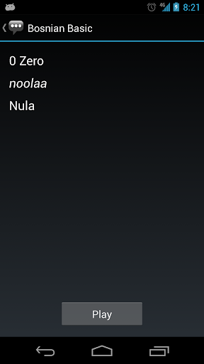 Bosnian Basic Phrases Screen 3
