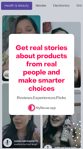 MyRevue -Product Discovery App Screen 3