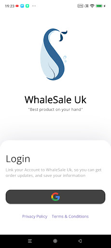 Android application WhaleSale Uk screenshort
