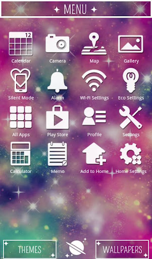 Galaxy Theme Pink Universe Screen 3