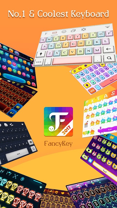 FancyKey Keyboard - Emoji, GIFのおすすめ画像1