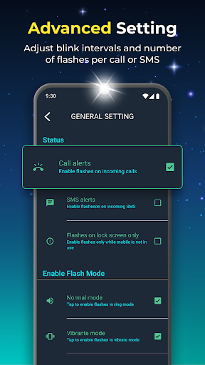 Flash Alert on Call and SMS Screenshot 4 - AppWisp.com