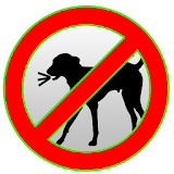 Ultrasonic dog repellent sound icon