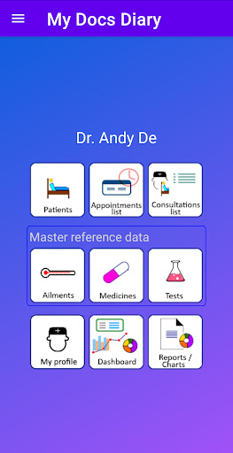 Android application Doctors Diary / Manage Clinic screenshort