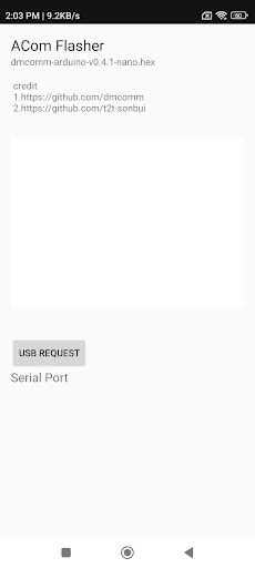 Android application Alpha Com ACom Flasher screenshort