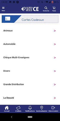 PassCE Billetterie Screen 2