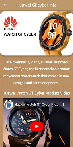 Huawei watch Gt cyber Guide