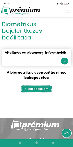 PRÉMIUM Egészségpénztár Screen 3