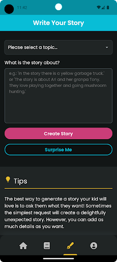 TinkerTell Screen 2