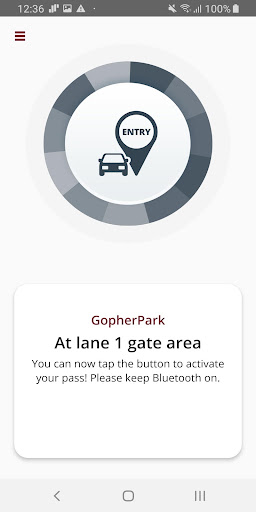 Android application GopherPark screenshort